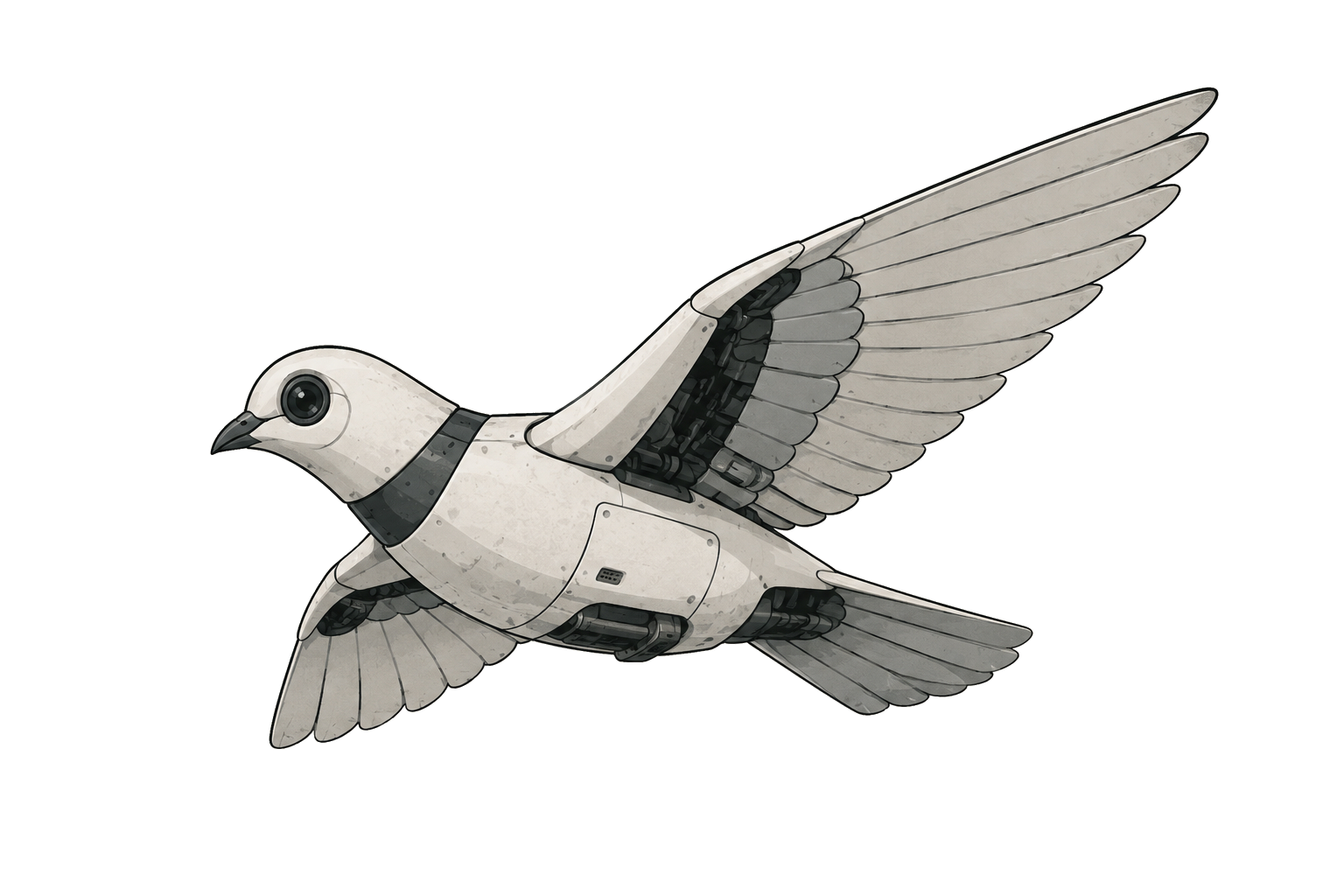 A surveillance drone disguised as a dove